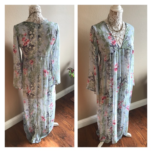 Floral print duster cardigan - Picture 2 of 5